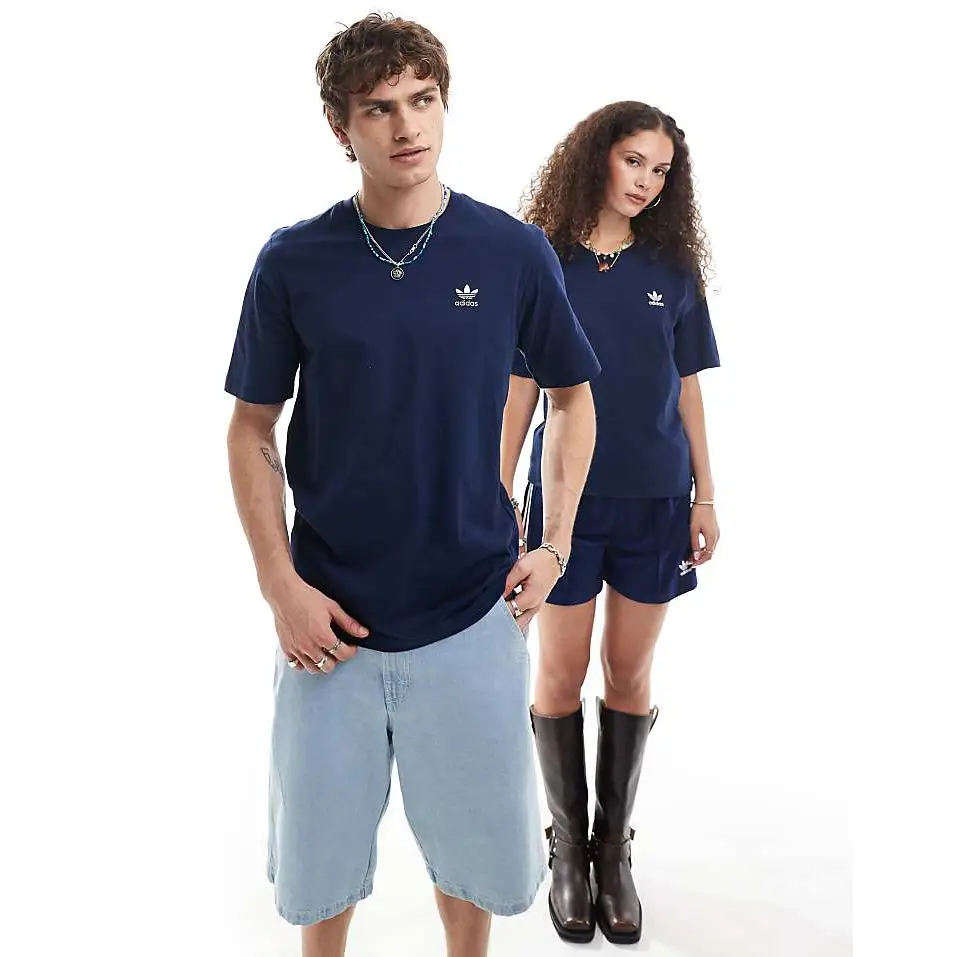 Adidas Crew Neck Short Sleeve Clothing with Embroidery Detail - A To Z Of Brands