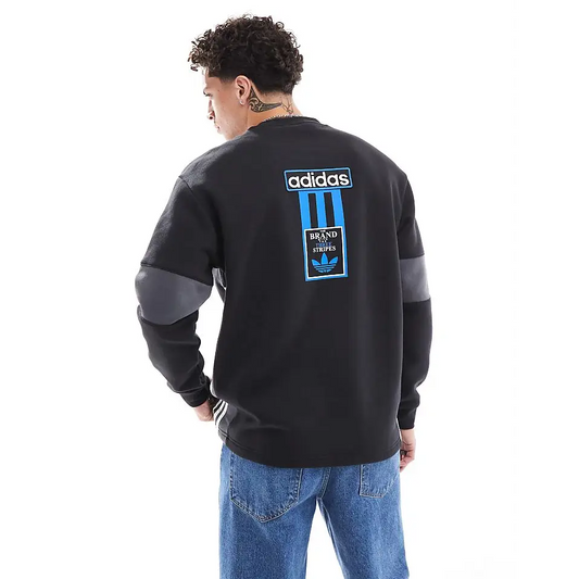 Adidas Crew Neck Sweater with Contrast Panels for Casual Clothing - A To Z Of Brands