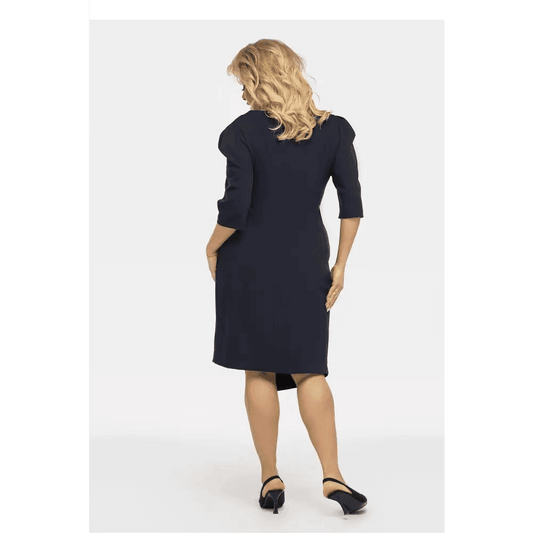 Alena Dress: Elegant Slimming Style for Business Meetings and Formal Occasions - Total Trendz