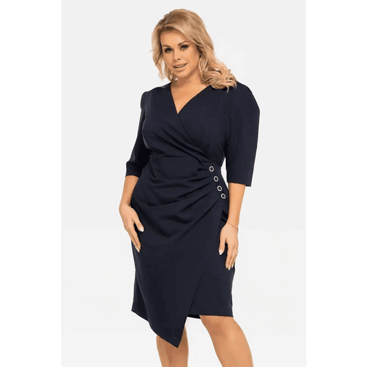 Alena Dress: Elegant Slimming Style for Business Meetings and Formal Occasions - Total Trendz