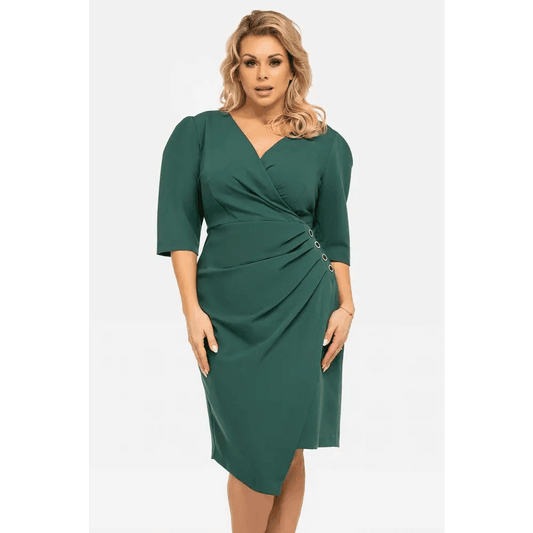 Alena Dress: Elegant Slimming Style for Business Meetings & Formal Occasions - Total Trendz