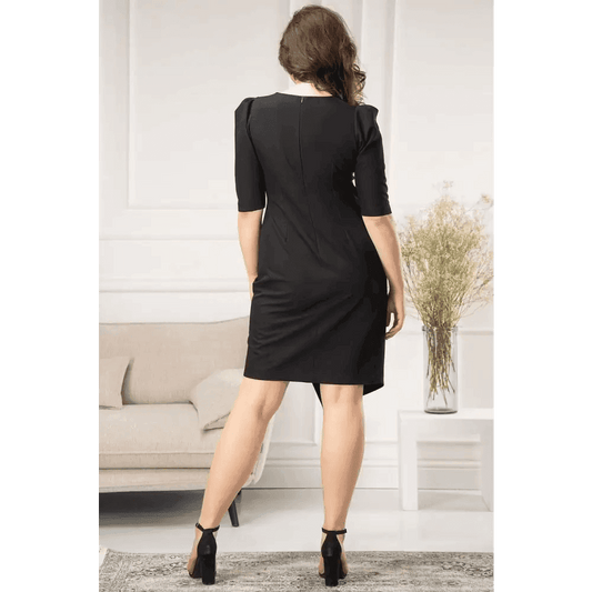 Alena Dress: Elegant Slimming Style for Business Meetings & Formal Occasions - Total Trendz