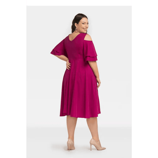 Analis Dress: Elegant Flared Dress for Celebrations and Formal Events - Total Trendz