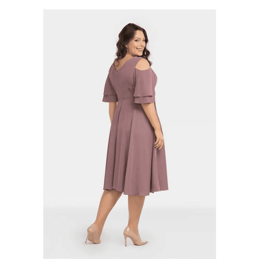 Analis Dress: Elegant Flared Dress for Formal Celebrations - Total Trendz