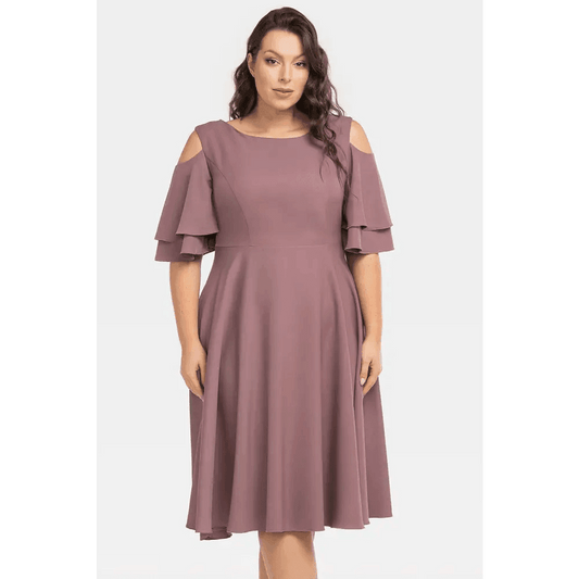 Analis Dress: Elegant Flared Dress for Formal Celebrations - Total Trendz