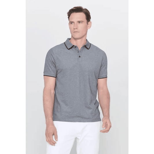 Basic Black Slim Fit Polo Shirt for Casual Clothing - Total Trendz