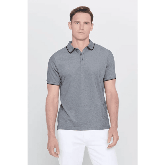 Basic Black Slim Fit Polo Shirt for Casual Clothing - Total Trendz