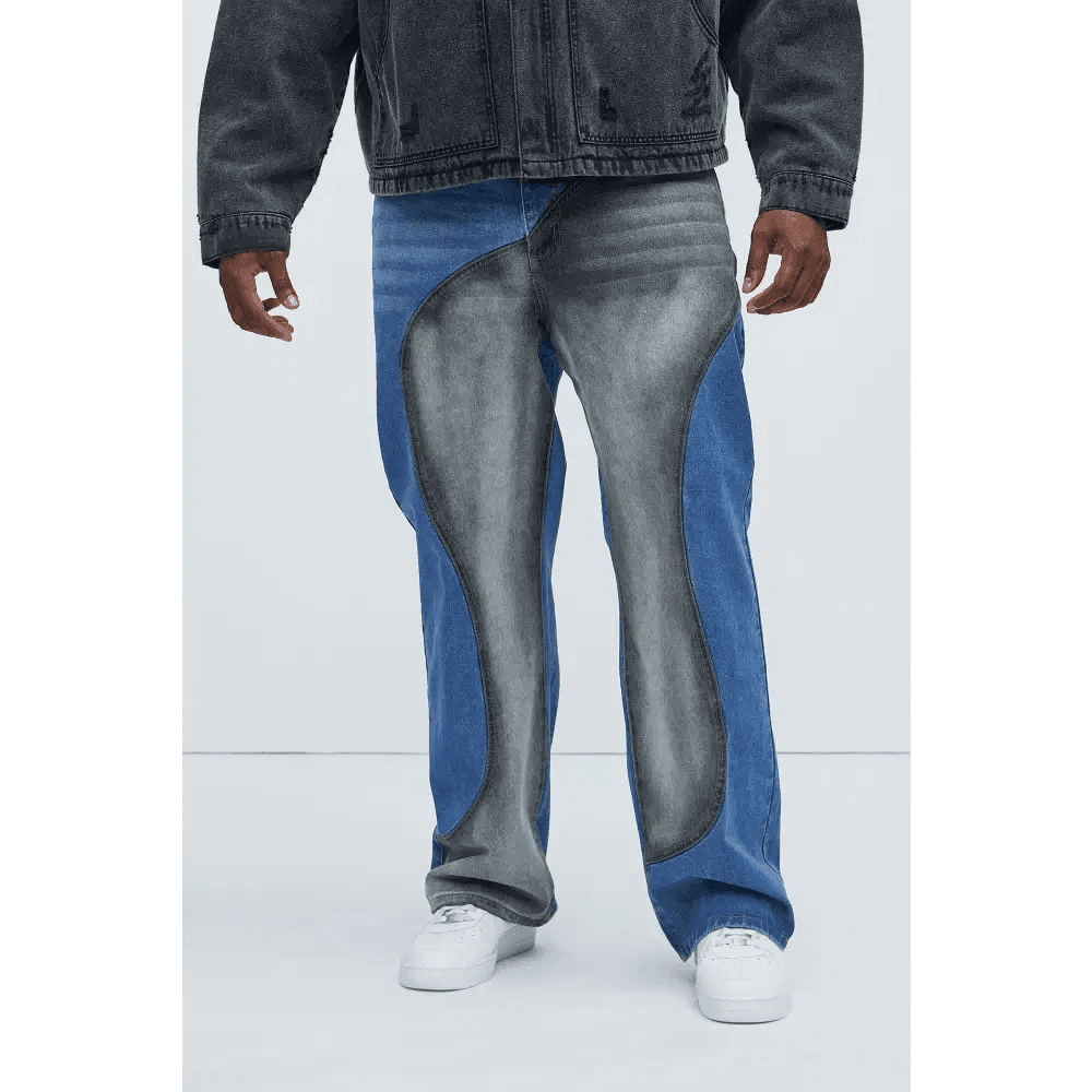 Black Distressed Straight Fit 5-Pocket Denim Pants for Men - Total Trendz