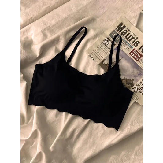 Black Wireless Casual-Comfy Push Up Bra in Sizes 85C 85D 90A 90B - Women Bras & Bralettes