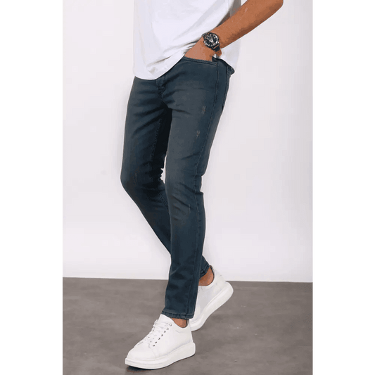 Blue Denim Skinny Fit Jeans for Casual Wear - Total Trendz