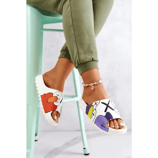 Cartoon Print Flip-Flops for Fun Summer Clothing and Dress Styles - Total Trendz