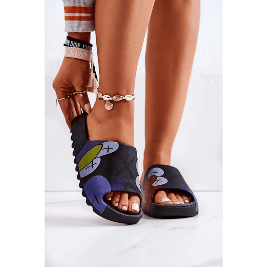 Cartoon Print Rubber Flip-Flops for Fun and Comfort - Total Trendz