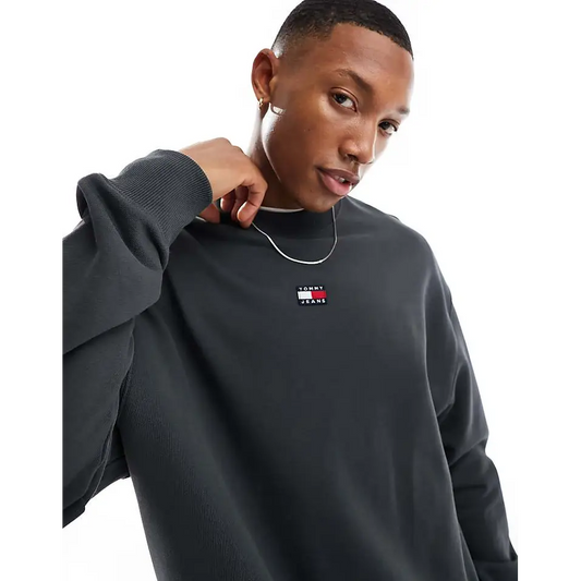 Casual Crew Neck Clothing with Drop Shoulders and Branded Patch - A To Z Of Brands