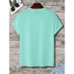 Casual Dark Green Cartoon T-Shirt with Regular Fit and Short Sleeves - Total Trendz