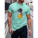 Casual Dark Green Cartoon T-Shirt with Regular Fit and Short Sleeves - Total Trendz