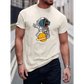 Casual Dark Green Cartoon T-Shirt with Regular Fit and Short Sleeves - Total Trendz