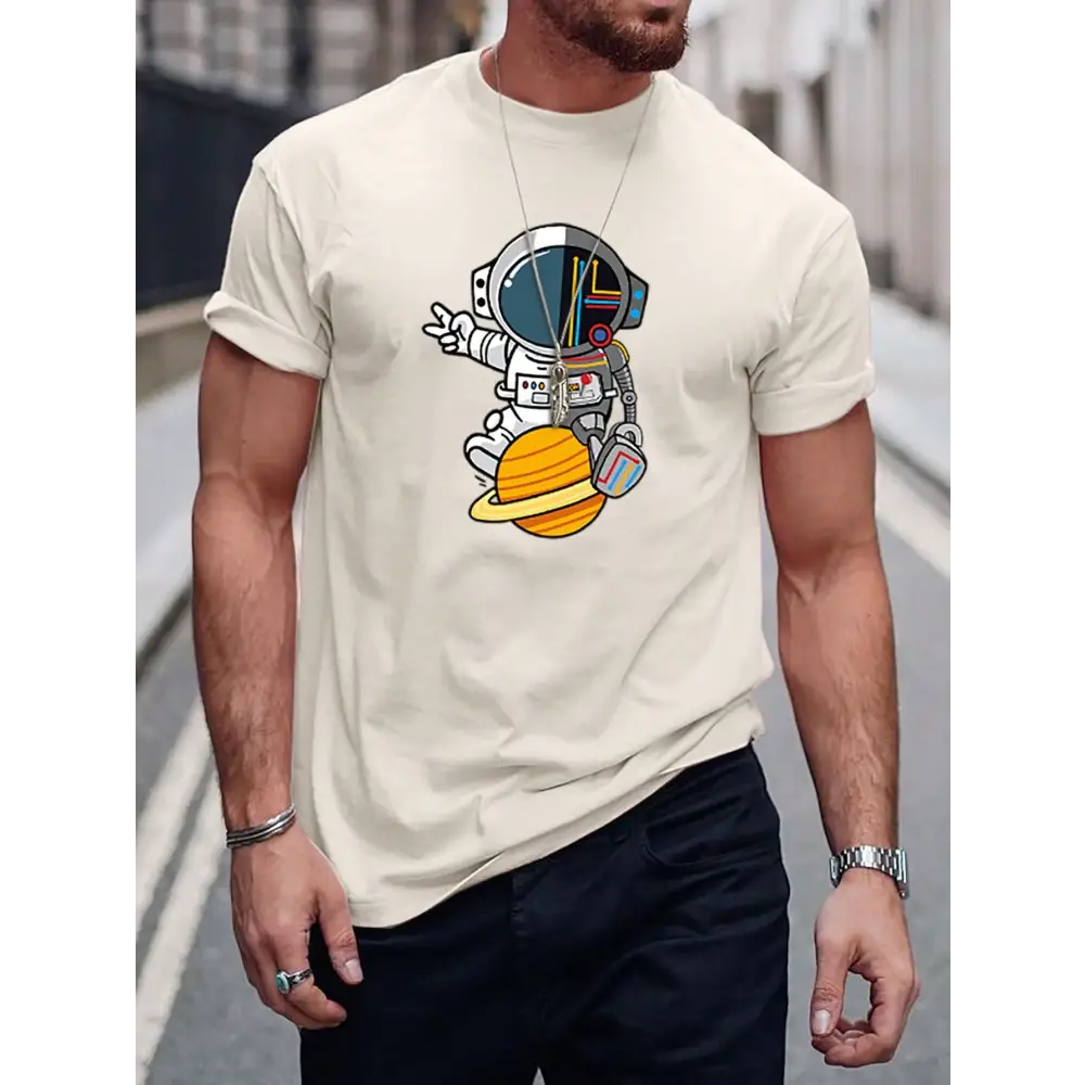 Casual Dark Green Cartoon T-Shirt with Regular Fit and Short Sleeves - Total Trendz