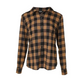 Plaid Print Buttoned Casual Long Sleeve Top - Total Trendz