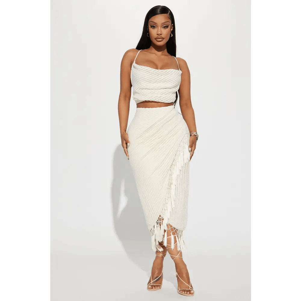 Cream Skirt Set for Stylish Clothing Choices - Total Trendz