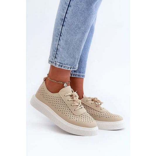 Eco Leather Women's Sneakers with Comfortable Foam Insole - Total Trendz