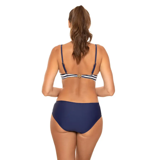 Elegant 2-Piece Swimsuit with Adjustable Bra and Jewelry Accents - Total Trendz