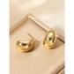 Elegant Water Drop Earrings in Silver and Yellow Gold for Women - one-size - Stud