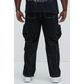 Men’s Straight Fit Zip Fly Cargo Pants with Cotton Button Closure - Total Trendz