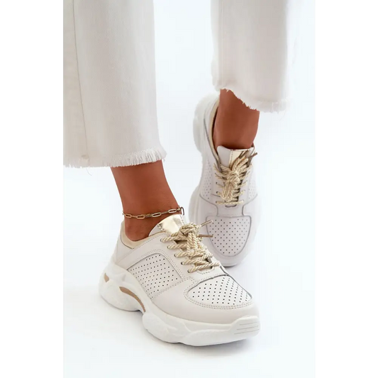 Lightweight Natural Leather Sneakers for Stylish All-Day Comfort - Total Trendz