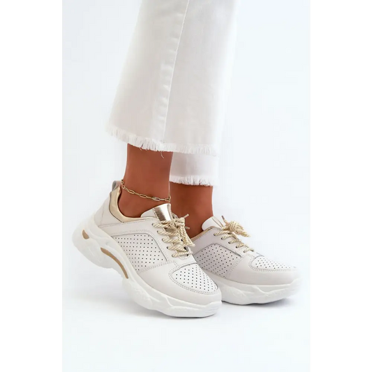 Lightweight Natural Leather Sneakers for Stylish All-Day Comfort - Total Trendz