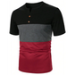 Multicolor Colorblock Casual Top with Short Sleeve Length and Regular Fit - Total Trendz