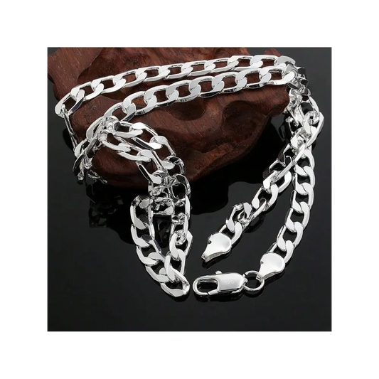 Silver Classic 8mm Punk Ring in 925 Sterling for Men and Women - Chain Necklaces