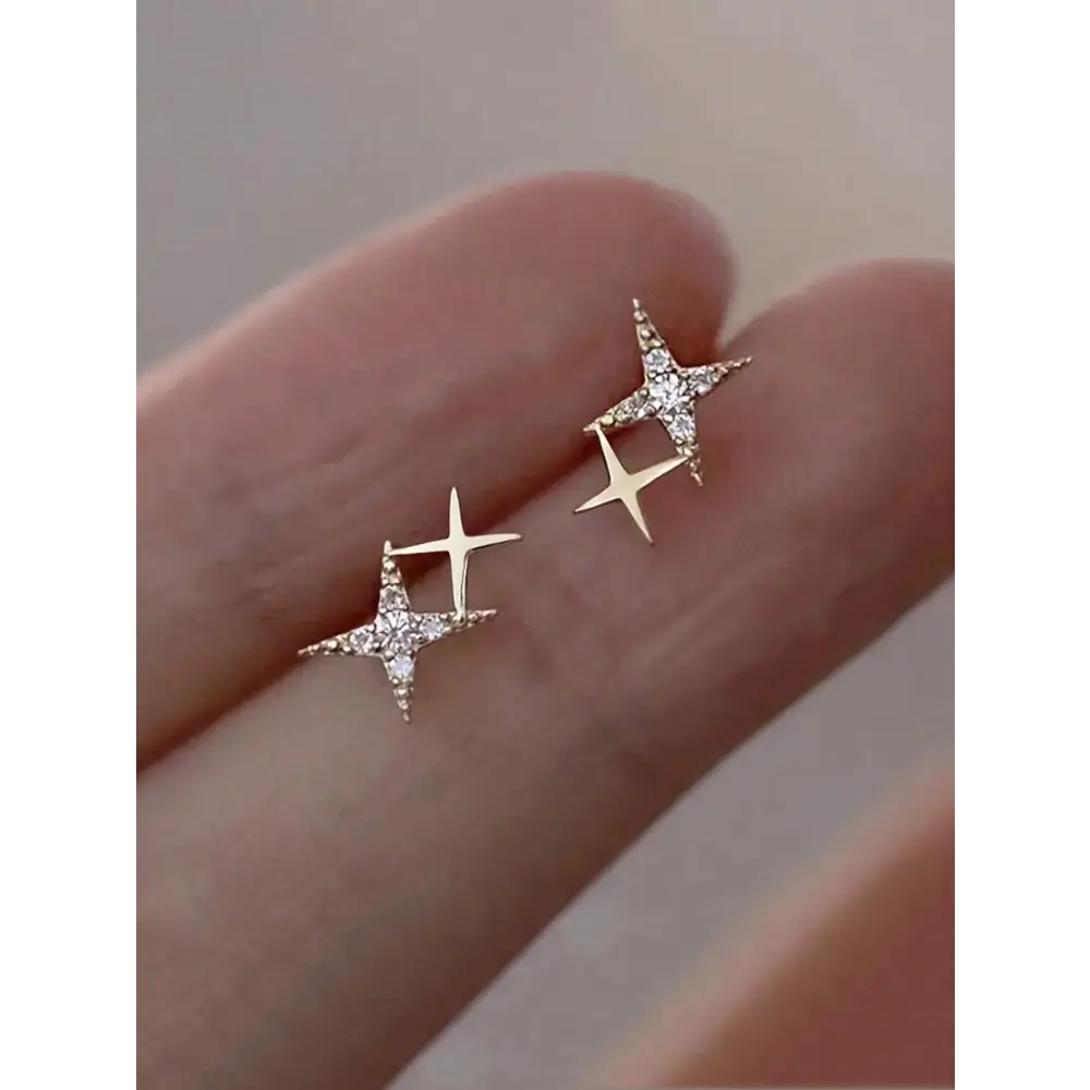 Silver Zinc Alloy Earring Studs for Women - Versatile Dress Accessories - Stud Earrings