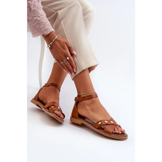 Stylish Women's Leather Sandals for Summer Comfort - Total Trendz