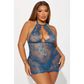 Teal Lace Chemise - Elegant Clothing for Any Occasion - Total Trendz