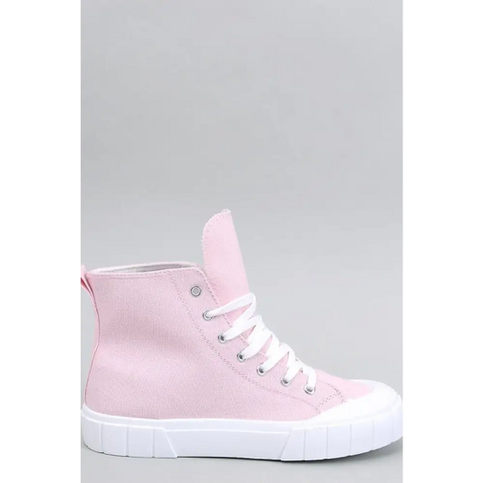 Trendy Women’s Canvas Sneakers with Thick White Sole - Total Trendz