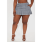 Unique Distressed Micro Mini Skirt with Pockets in Olive and Grey - Total Trendz