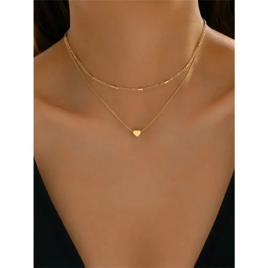 Yellow Gold Iron Alloy Necklace for Women’s Clothing Accessories - one-size - Women Pendant Necklaces